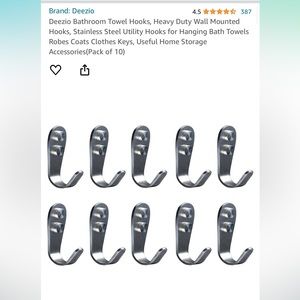 Deezio Stainless Steel Wall (Pack of 10) - NWT